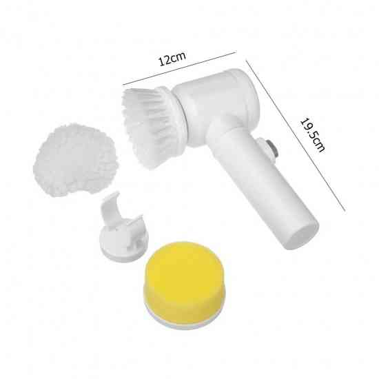 Электрическая щетка для мытья посуды с насадками Magic Brush. Многофункциональная аккумуляторная щетка для уборки 3в1 Винница