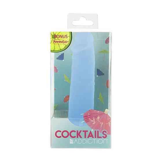 Фаллоимитатор на присоске Cocktails by Addiction – Blue Lagoon (мятая упаковка!!!) Sex Aura Киев