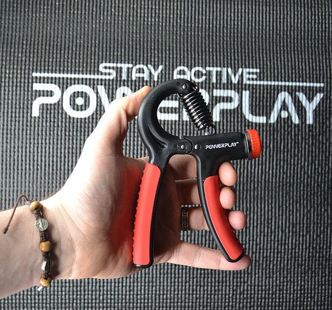 Еспандер кистьовий PowerPlay PP-4323 з регульованим навантаженням 10-40 кг. Strength Grip Чорно-черв Каменское - изображение 8