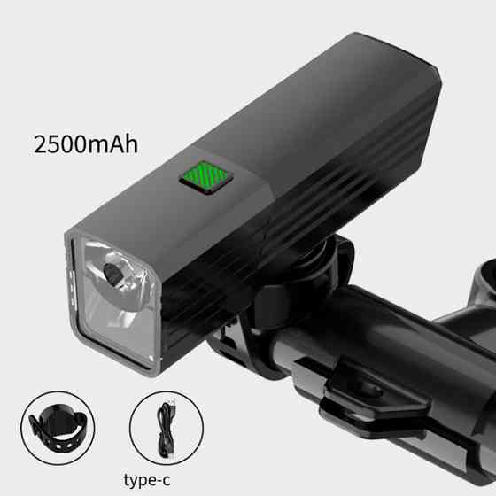 Фонарь для велопрогулок с зарядкой, Велофара с зарядкой от usb, Оптика велосипедная фара передняя ME-17 Львов