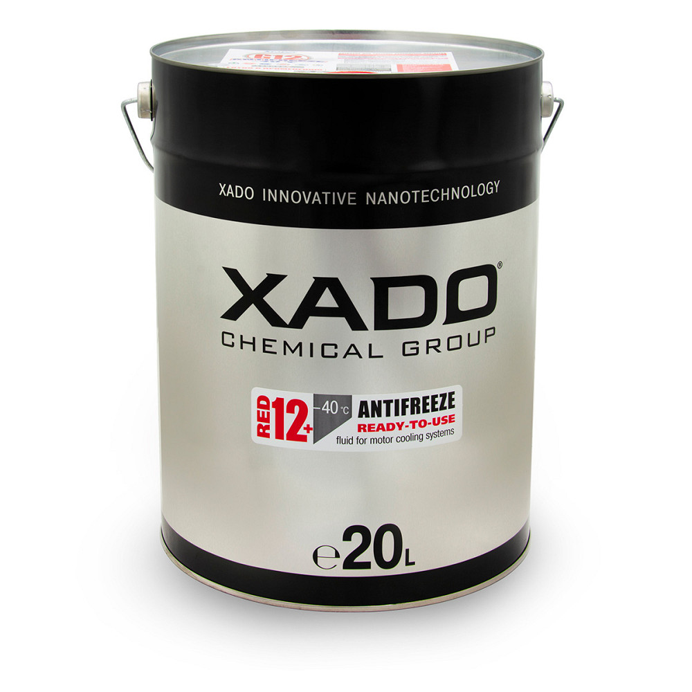 Антифриз Xado Antifreeze Red G12+ -40⁰С красный готовый 20л Львов - изображение 1