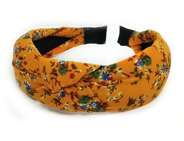 Обруч чалма для волосся жовтий Київ - фото 1