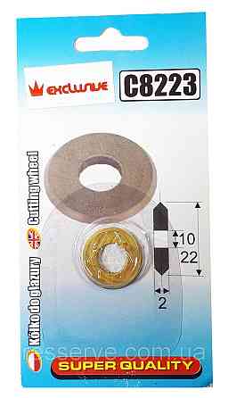 Ролик режущий для плиткореза 22 х 10,5 х 2 мм Richmann C8223 Коломыя