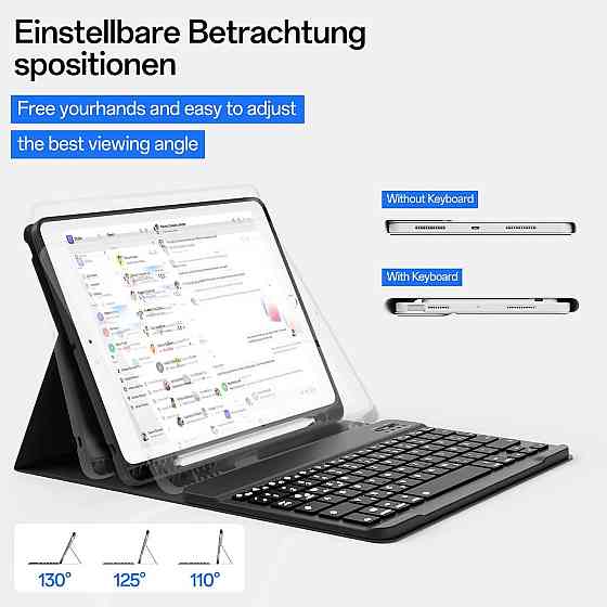Защитный чехол с Bluetooth клавиатурой для iPad 9th/8th/7th Generation 10.2 Inch 2021/2020/2019 Днепр