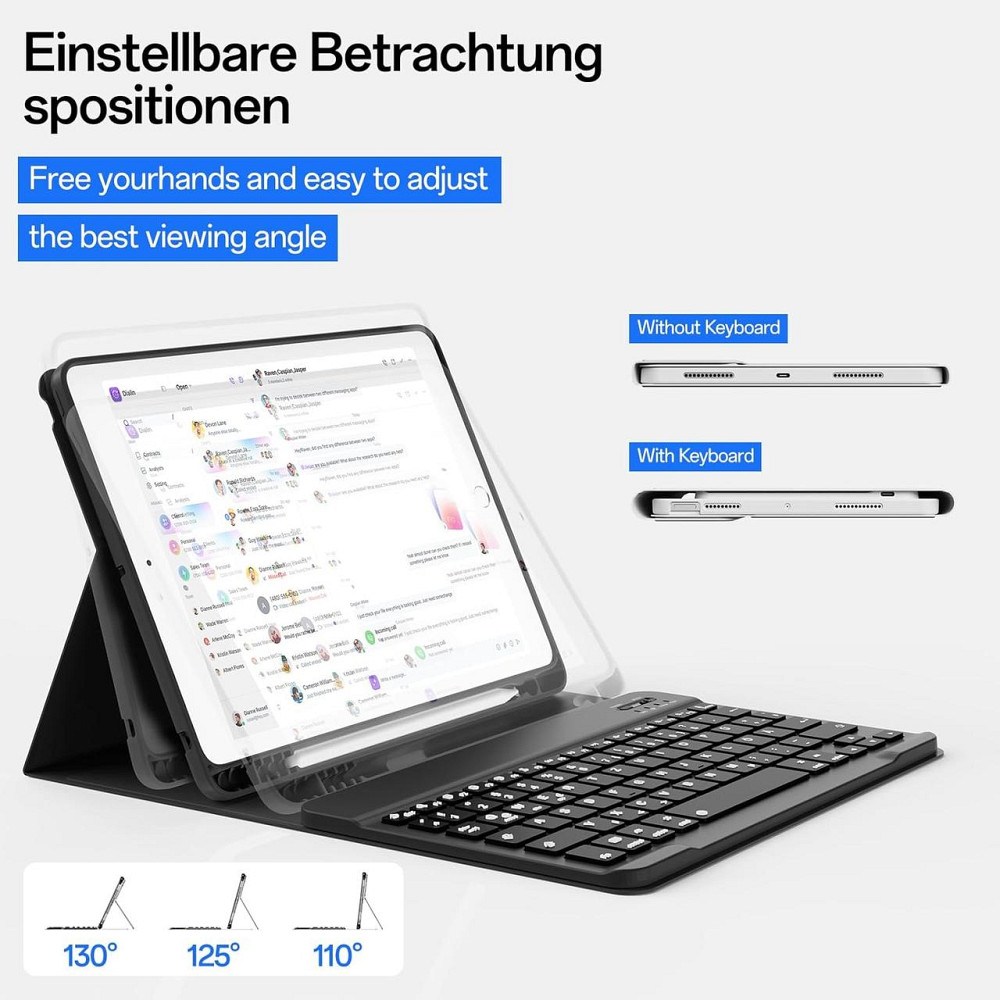 Защитный чехол с Bluetooth клавиатурой для iPad 9th/8th/7th Generation 10.2 Inch 2021/2020/2019 Днепр - изображение 6