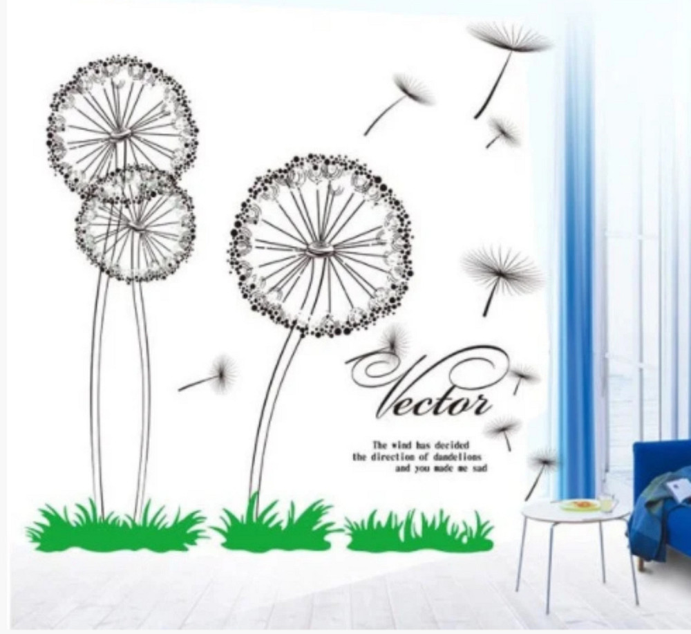 Наклейка интерьерная для декора Одуванчики Киев - изображение 5