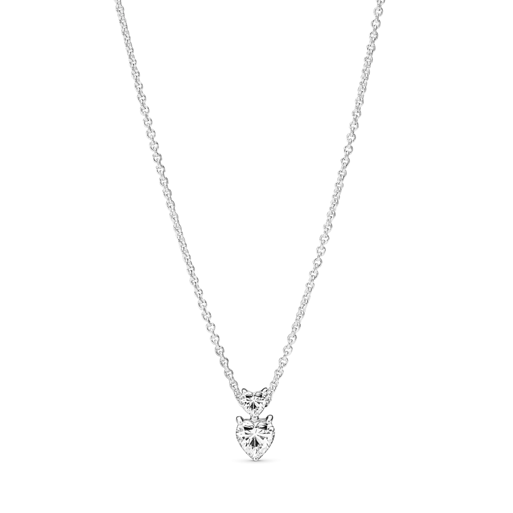 Срібне намисто  "Два серця" 391229C01 MasterSem Київ - фото 1