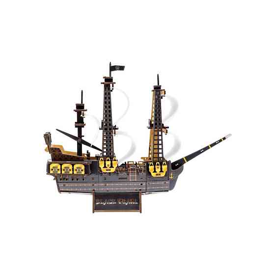 Дерев'яний 3D конструктор "Піратський корабель" Puz-00928, 196 деталей Вінниця