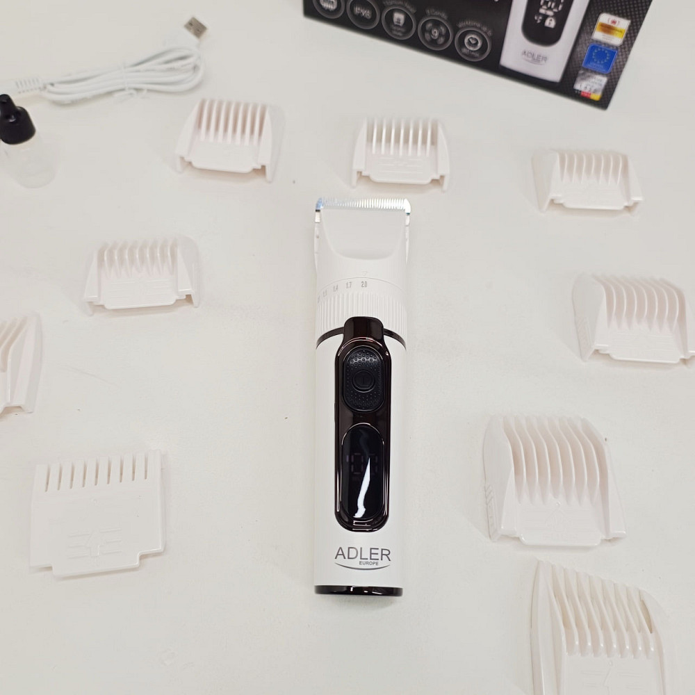 Машинка для стрижки волос беспроводная ADLER, Электробритва для стрижки головы Триммер висков BF-58 Львов - изображение 7