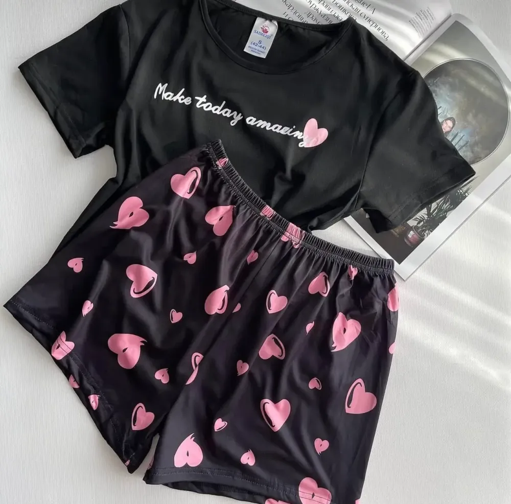 Піжама жіноча в сердечка Київ - фото 1