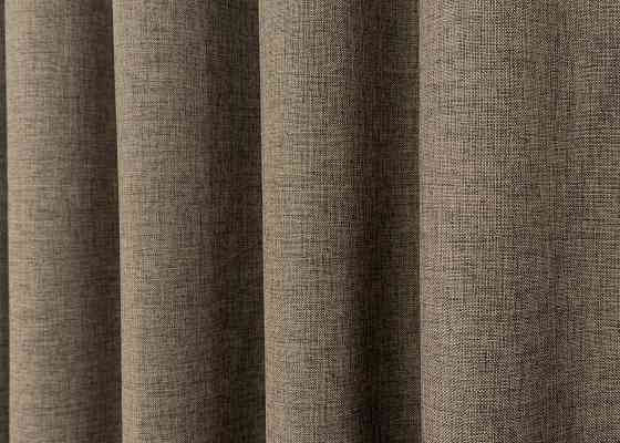 Шторна тканина льон фактурний легкий, колекція “ALORA-TON” колір какао 1873ш Київ