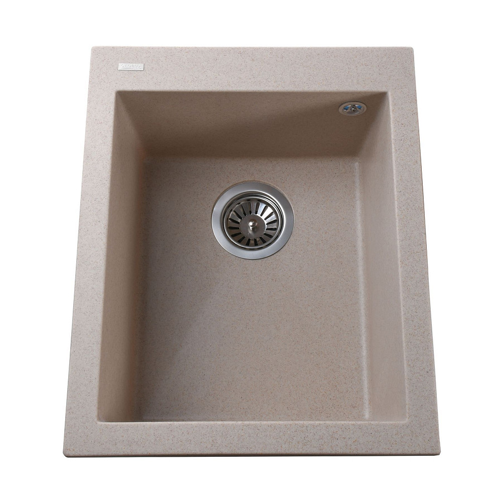 Гранітна мийка Globus Lux LAMA піщаний 410х500мм-А0004 Тернополь - изображение 1