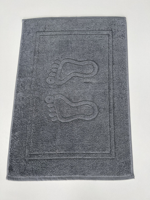 Махровий рушник для ніг Ideal Textile 50х70 килимок сірий 700 г/м2 (56861172) Чернівці - фото 6