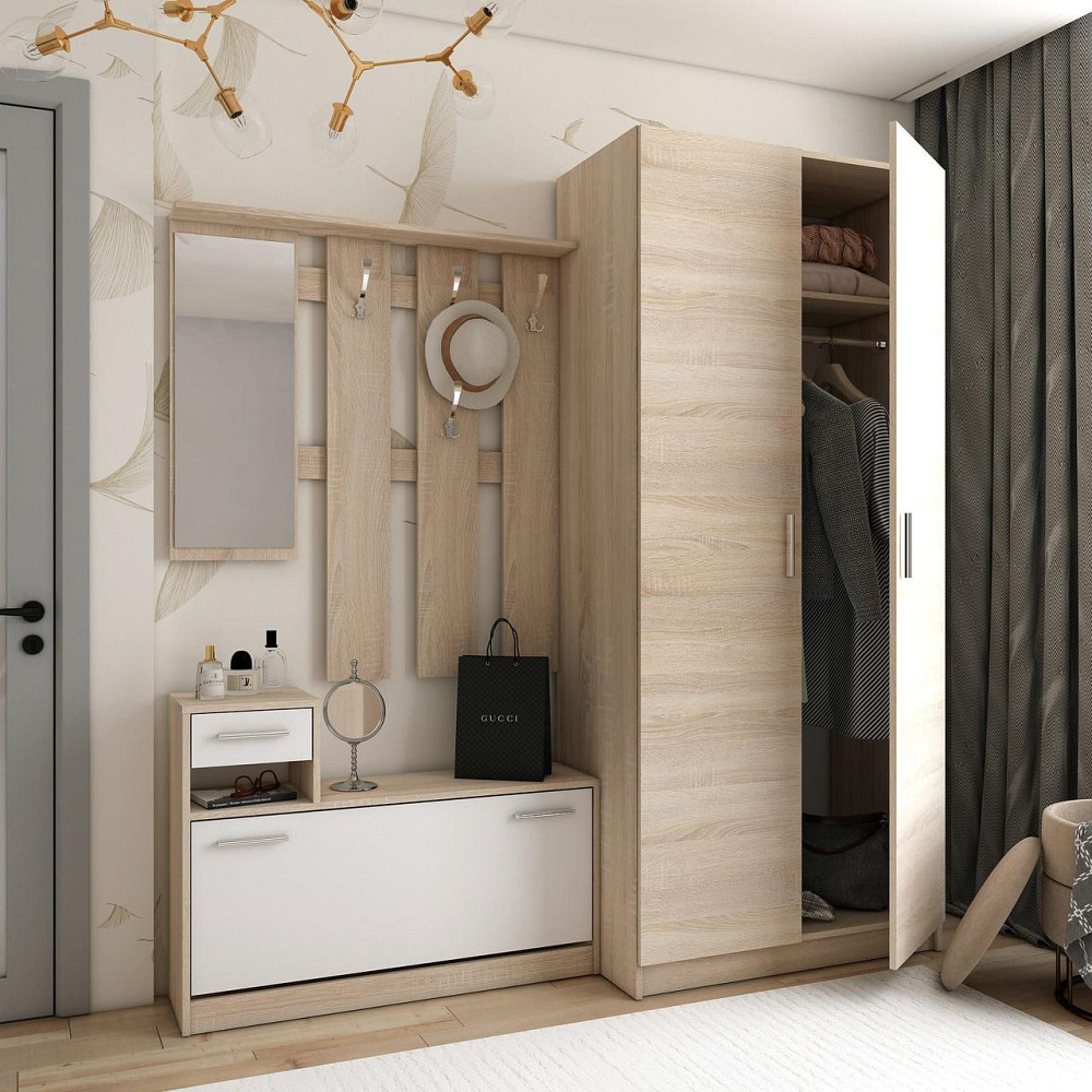 Прихожая Doros Alice и шкаф Promo Дуб сонома (DRS-011387) Львов - изображение 2