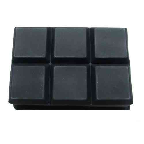 Форма силиконовая для льда 6 ячеек 5 см с крышкой черного цвета, для домашнего и барного использования Киев