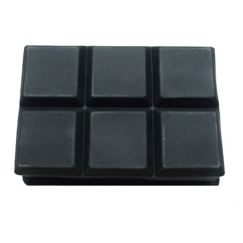 Форма силиконовая для льда 6 ячеек 5 см с крышкой черного цвета, для домашнего и барного использования Киев - изображение 2