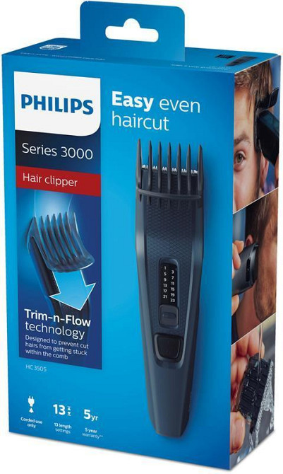 Машинка для стриження Philips HC3505/15 Синій Харьков - изображение 4