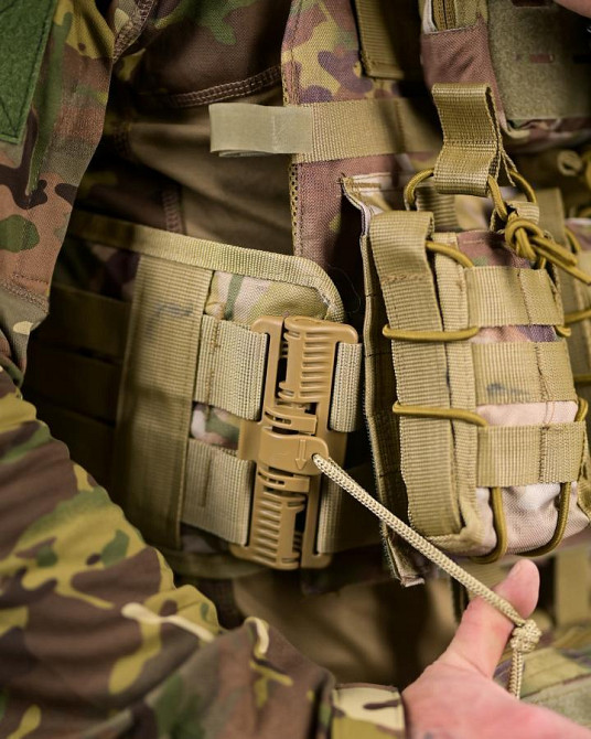 Плитоноска Attack 4 точки швидке скидання з напашником ПП8255 Одеса - фото 4