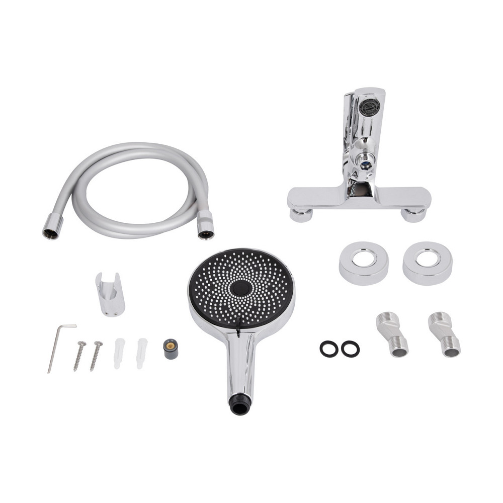 Змішувач для ванни Qtap Slavonice (з душовим гарнітуром) QTSLV259CRM48034 Chrome Київ - фото 14