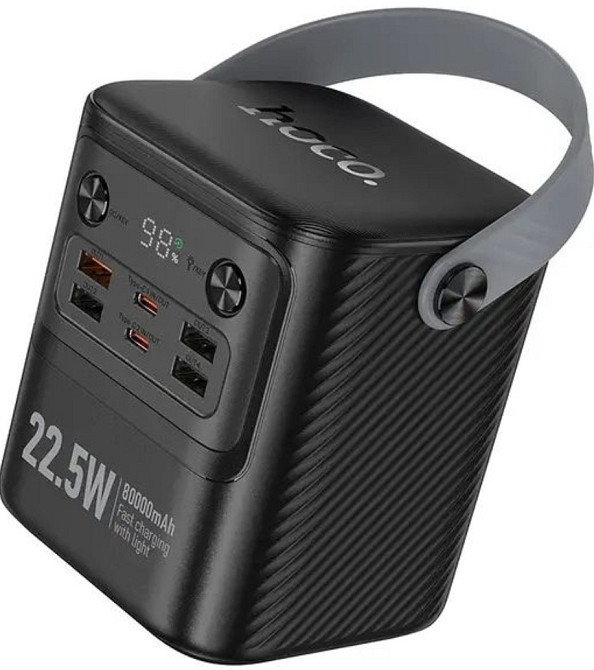 Павербанк зі швидкою зарядкою 22.5W 80000mAh та ліхтарем HOCO J152 Киев - изображение 8