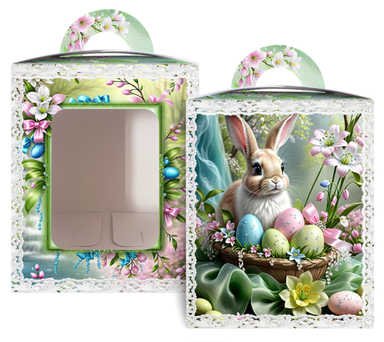 Коробка під великодня Великодня 14 см * 14 см*18,7 см (400 гм) No8 (1 шт.) Харків