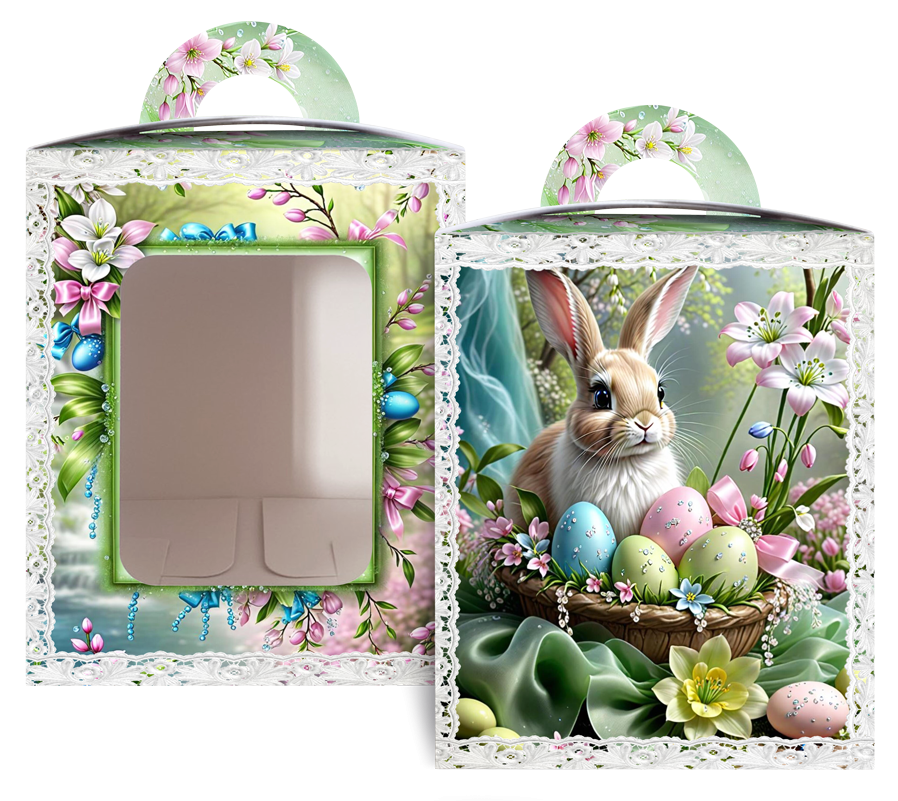 Коробка під великодня Великодня 14 см * 14 см*18,7 см (400 гм) No8 (1 шт.) Харків - фото 1