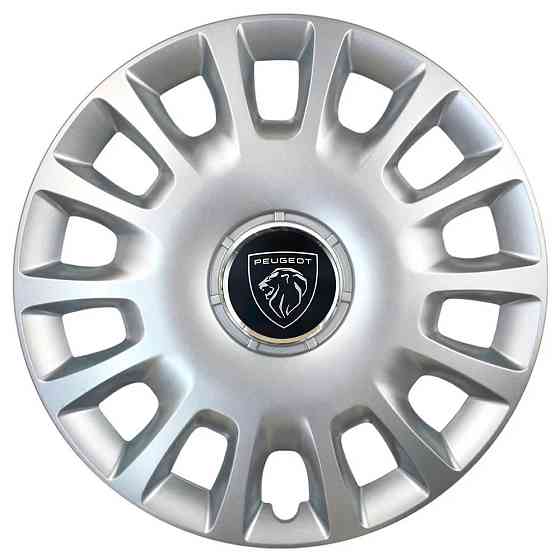 Автомобильные модельные колпаки R15 Peugeot NEW 307 4шт, SJS, серебристые Винница