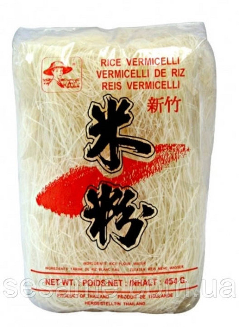 Лапша рисовая вермишель тонкая,нити Vermicelli Farmer 454 г (Таиланд) Харьков - изображение 2