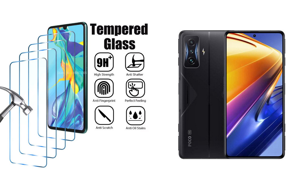 Защитное стекло ArmorGlass для Poco F4, Poco F4 GT – устойчивое к царапинам и ударам Киев - изображение 1