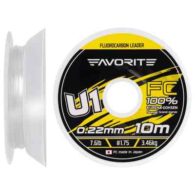Флюорокарбон Favorite U1 FC 10m 1.75/0.22mm 7.6lb/3.46kg (1693.11.78) Вінниця