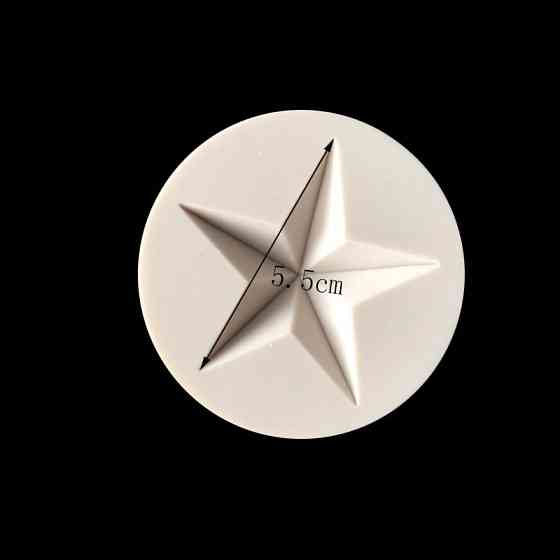 Молд кондитерский Звездочка 65 мм бежевый Киев