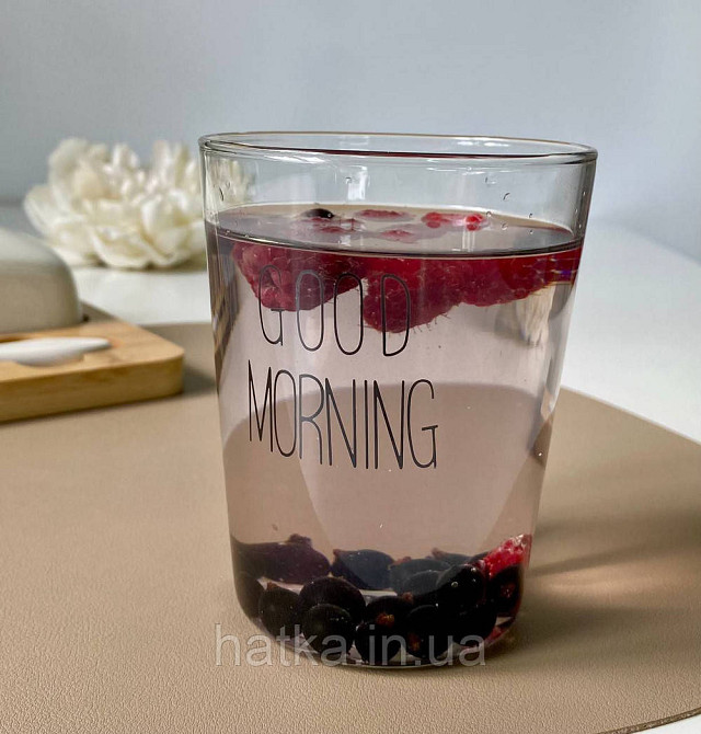 Стакан скляний "Good morning" 480 мл 102-781 прозорий для дому та ресторану Київ - фото 2
