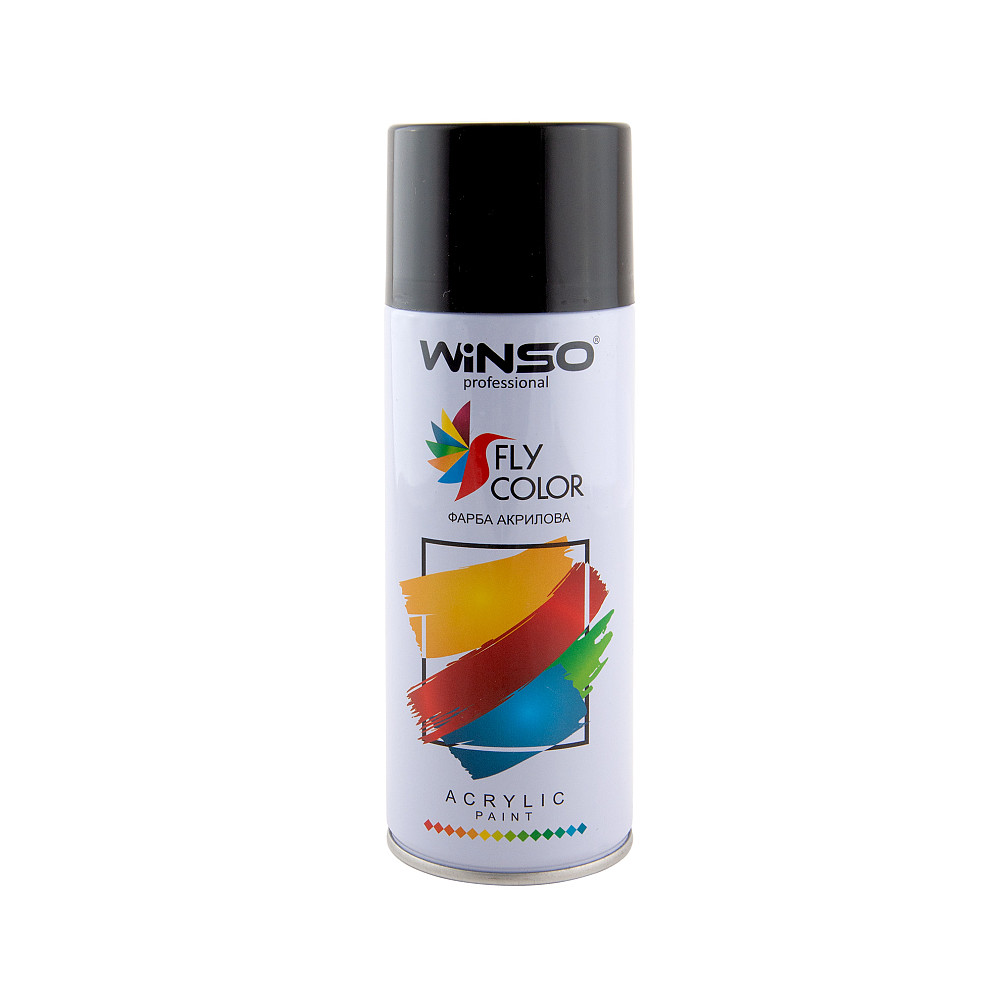 Фарба акрилова Winso Spray Чорний матовий 450мл Львів - фото 1