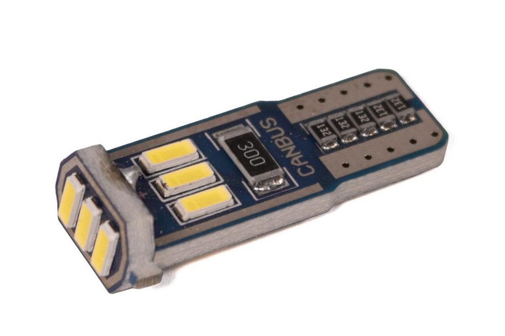 Світлодіодна лампа StarLight T10 9 діодів 4014 12 V 1.7 W WHITE / друкована плата / мультиполярна / Canbus Харків - фото 1