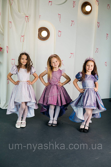 Пышное удлиненное блестящее платье люрекс Кривой Рог - изображение 4