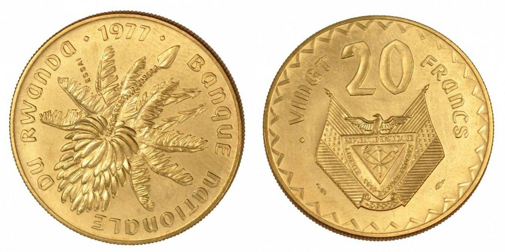 Руанда 20 франков 1977 Полтава - изображение 1