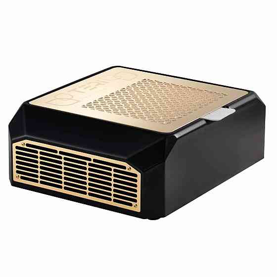 Настольная маникюрная вытяжка Teri Diamond черная (решетка золотая) Киев