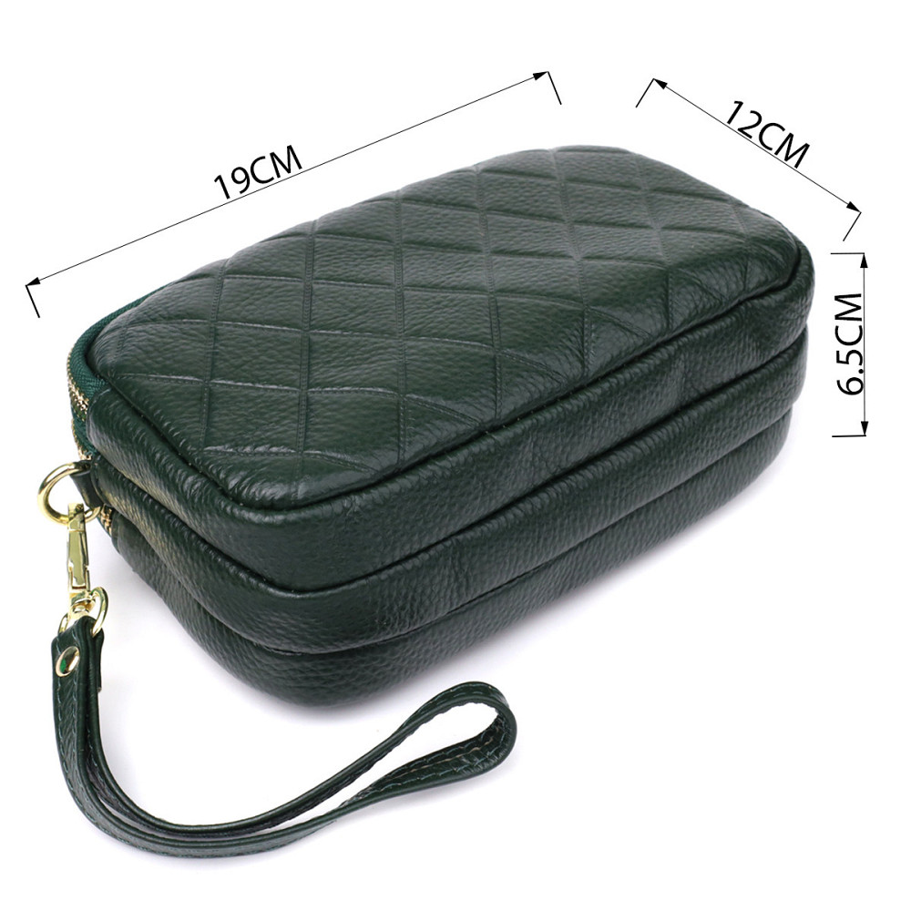 Кожаная сумка на три отделения для женщин Vintage 22893 Зеленый Киев - изображение 4