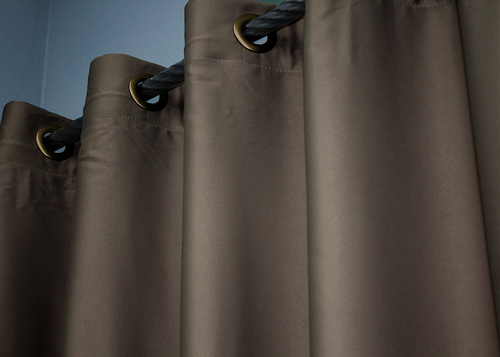 Комплект штор на люверсах VR-Textil Midnight № 1673ш 150х270 см 2 шт Какао (37-0221) Киев - изображение 8