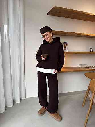 Жіночий теплий костюм Шоколадний 48/52 Харків