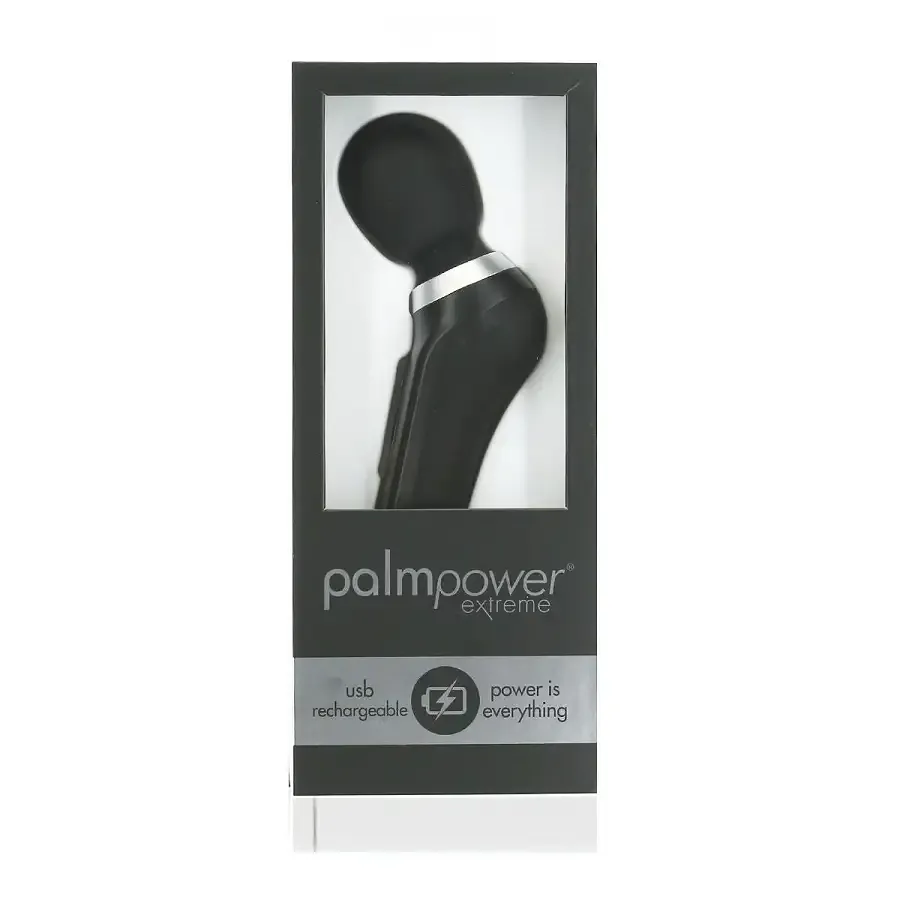 Потужний вібромасажер PalmPower Extreme - Black, 7 режимів, гнучка головка, перезаряджуваний Львів - фото 6