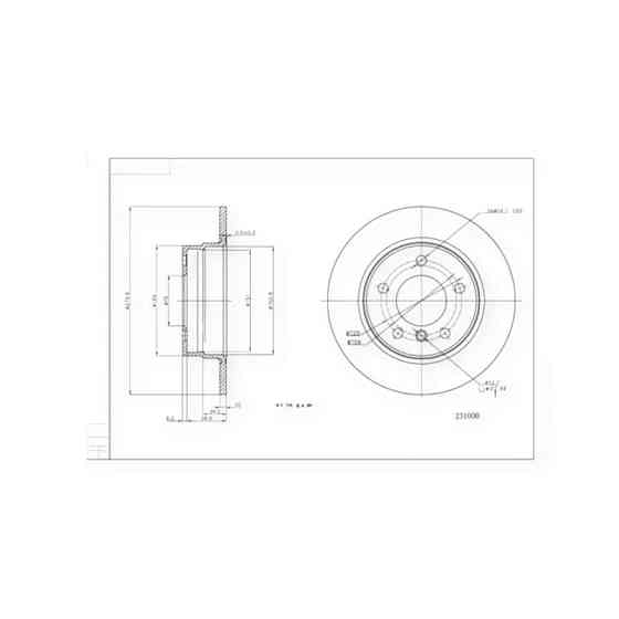 Диск BMW 1 (E81, E87) (2004-2011) задний (280x10) тормозной Мукачево