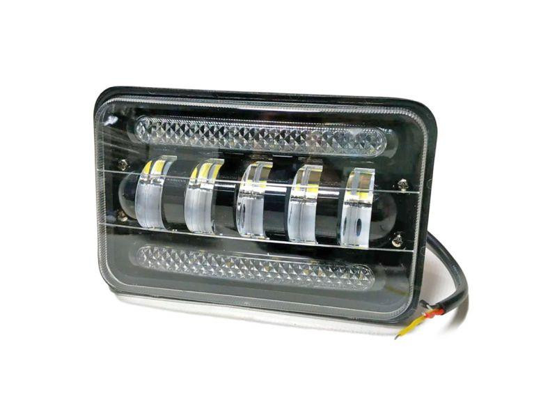 Фара дополнительного света 41B-50W/BLACK/ с ДХО вольтаж 12-24V White DRL Харьков - изображение 1