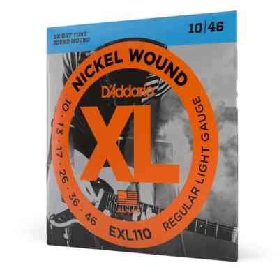 Струны для гитары D'Addario XL Nickel Wound Regular Light (10-46) (EXL110) Винница