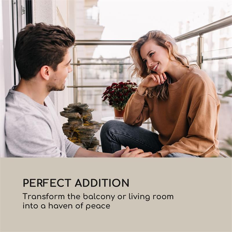 Мессинский каскадный фонтан, солнечный фонтан, садовый фонтан, 4 уровня работы от батареи, 2,8 Вт, солнечная Ровно - изображение 6