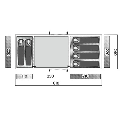 Намет Easy Camp Leka Twin 6 (120492) (931554) Вінниця - фото 7