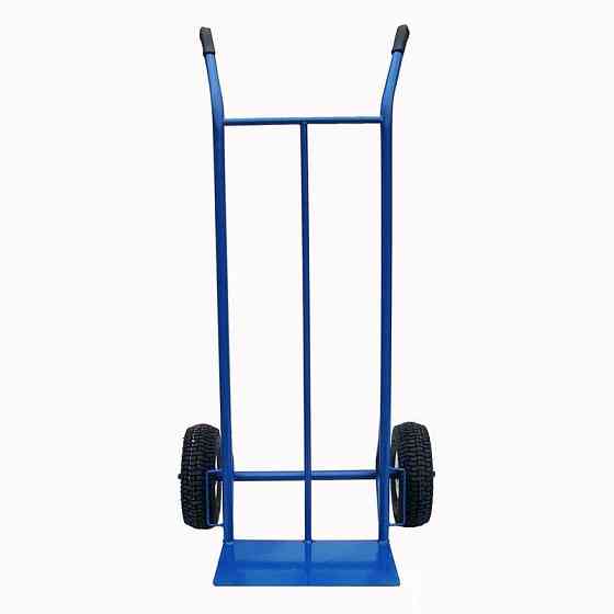 Тележка складская ТЛН-260КНП двухколесная, ручная грузовая, стальная рама, пневматические колеса 260 мм. Харьков