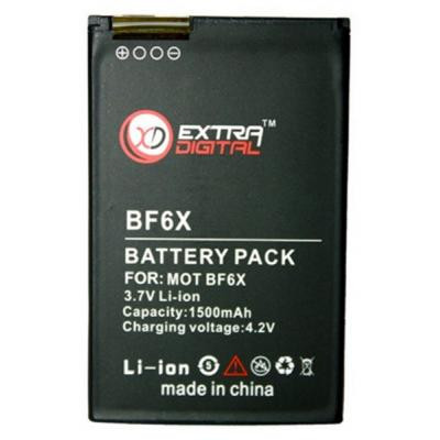 Акумуляторна батарея Extradigital Motorola BF6X (1500 mAh) (DV00DV6135) Вінниця - фото 1