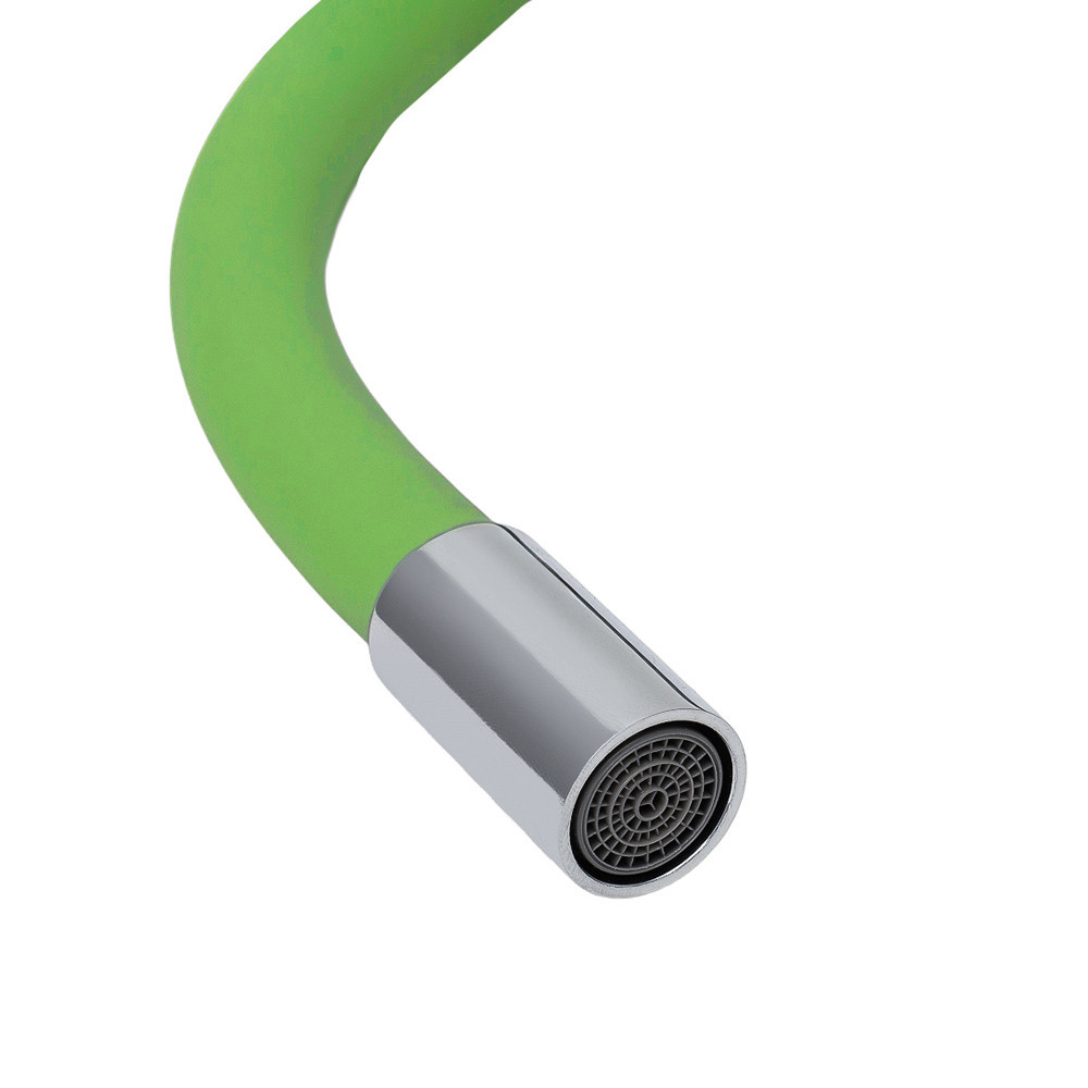 Вилив (гусак) 3/4" для кухні силіконовий зелений AQUATICA (XH-5241) (9793512) Київ - фото 5