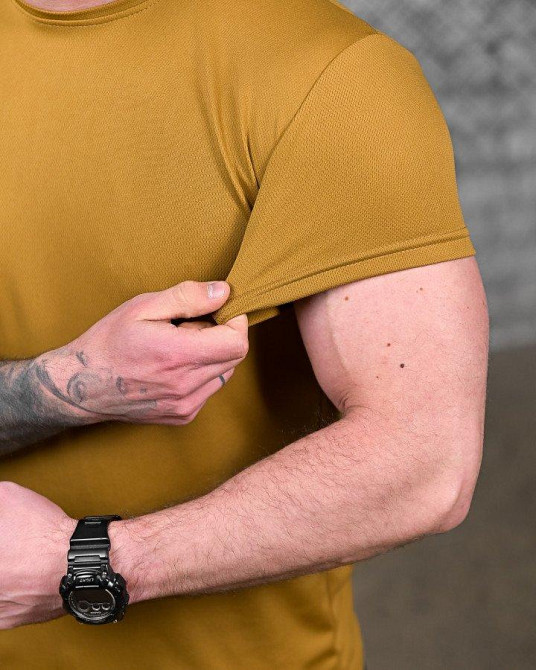 Тактическая потоотводящая футболка  кайот  ДЛ7242 Одесса - изображение 4